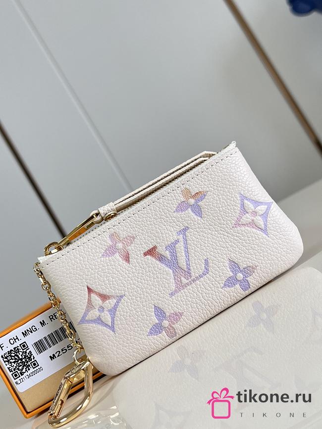LV Key Pouch Monogram Empreinte Leather Dream Beige M25597 - 12x7x1.5cm - 1