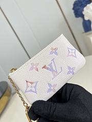 LV Key Pouch Monogram Empreinte Leather Dream Beige M25597 - 12x7x1.5cm - 2