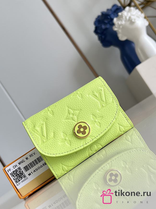 LV Rosalie Coin Purse Monogram Empreinte Leather Zesty Lime M14506 - 11x8x2.5cm - 1
