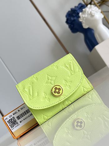 LV Rosalie Coin Purse Monogram Empreinte Leather Zesty Lime M14506 - 11x8x2.5cm