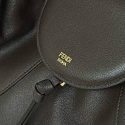Fendi Spy Dark Brown Leather Bag - 48x20x22cm - 2