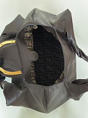 Fendi Spy Dark Brown Leather Bag - 48x20x22cm - 3
