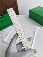 Bottega Veneta Watch Belt Calfskin White Gold 2.5cm - 5