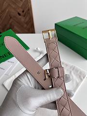 Bottega Veneta Watch Belt Calfskin Pink Gold 2.5cm - 4