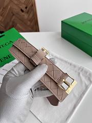 Bottega Veneta Watch Belt Calfskin Pink Gold 2.5cm - 3