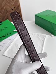 Bottega Veneta Watch Belt Calfskin Fondant Silver 2.5cm - 5