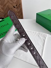 Bottega Veneta Watch Belt Calfskin Fondant Silver 2.5cm - 2