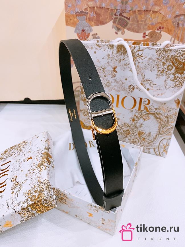 Dior 30 Montaigne Belt Black Smooth Calfskin 2.5cm - 1