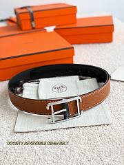 Hermes Society Reversible 32mm Belt Black/ Brown - 5
