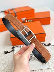 Hermes Society Reversible 32mm Belt Black/ Brown - 2