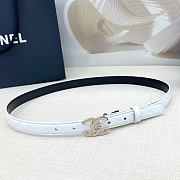 Chanel Belt White Light Gold 2.5cm - 6