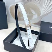 Chanel Belt White Light Gold 2.5cm - 4