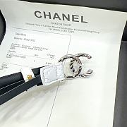 Chanel Belt White Silver 2.5cm - 6