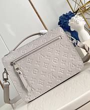 LV Pochette Metis Monogram Empreinte Leather Brume Gray M13481 - 25x19x7cm - 4