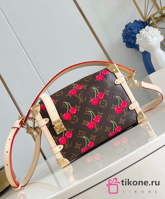LVxTM Side Trunk MM Cherry Monogram M14278 - 23.5x16x8.5cm - 1