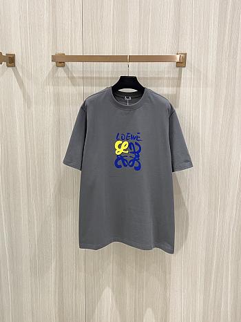 Loewe Colorful Lettering T-Shirt Gray