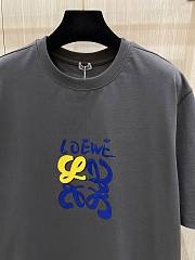 Loewe Colorful Lettering T-Shirt Gray - 6