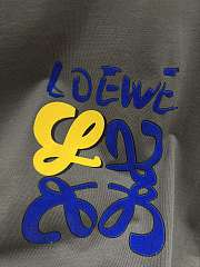Loewe Colorful Lettering T-Shirt Gray - 4