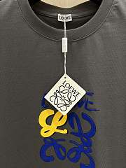 Loewe Colorful Lettering T-Shirt Gray - 3