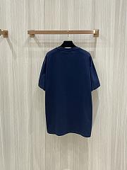 Givenchy Embroidered T- Shirt White/Navy Blue - 6