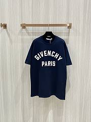 Givenchy Embroidered T- Shirt White/Navy Blue - 5