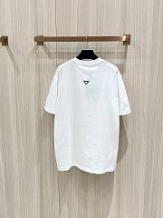 Prada Embroidered T- Shirt White - 6