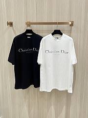 Christian Dior Couture T-Shirt Relaxed Fit Distressed Effect Cotton Jersey Black/White - 6
