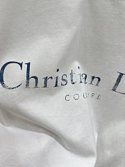 Christian Dior Couture T-Shirt Relaxed Fit Distressed Effect Cotton Jersey Black/White - 2