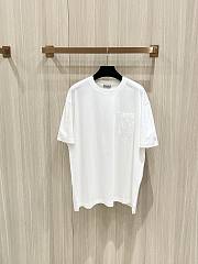 Dior Pocket Design Cotton T-Shirt Black/White - 3