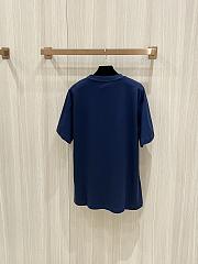 LV Signature Zipper Detail T-Shirt Blue - 6