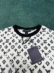 LV Monogram with Chain T-Shirt White - 6
