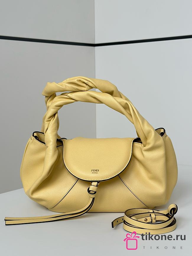 Fendi Spy Small Yellow Leather Bag - 32x12x18cm - 1