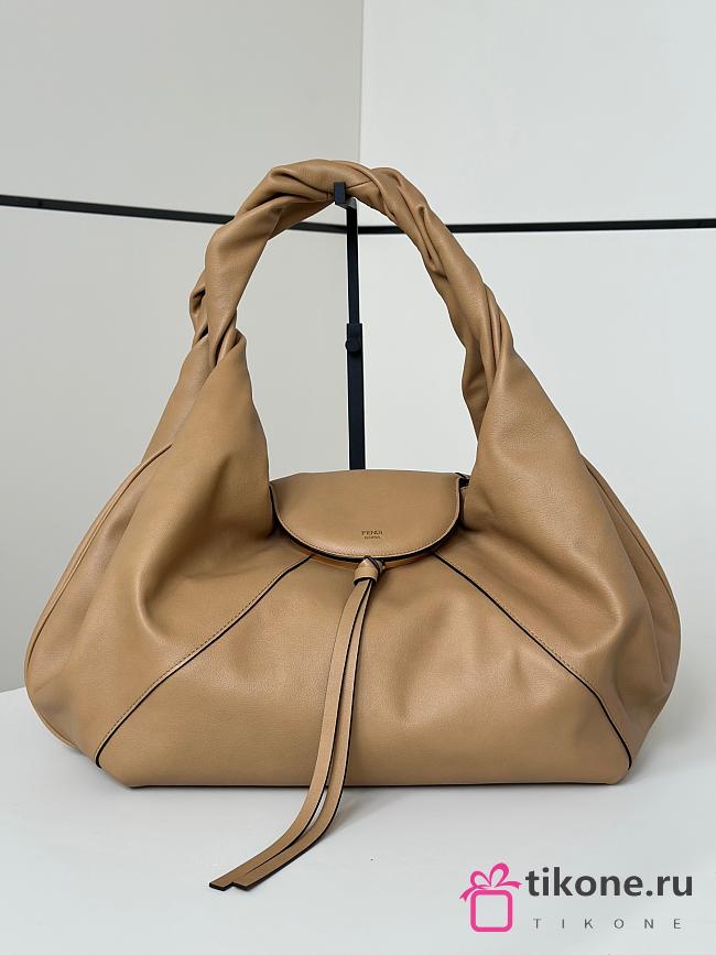 Fendi Spy Beige Leather Bag - 48x20x22cm - 1