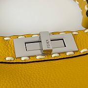 Fendi Peekaboo ISeeU Meidum Multicolour Sage Selleria Bag Yellow - 33×12×25cm - 6