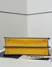 Fendi Peekaboo ISeeU Meidum Multicolour Sage Selleria Bag Yellow - 33×12×25cm - 4
