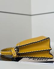 Fendi Peekaboo ISeeU Meidum Multicolour Sage Selleria Bag Yellow - 33×12×25cm - 2