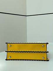 Fendi Peekaboo ISeeU Small Multicolour Sage Selleria Bag Yellow - 27x21x11cm - 2