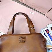Miumiu Cognac Leather Top-handle Bag 5BB182 - 28x15x13cm - 2