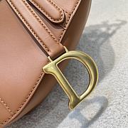 Dior Medium Soft Saddle Bag with Strap Light Gold Tone Vintage Smooth Calfskin - 24x20x7cm - 2