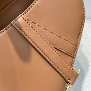 Dior Mini Soft Saddle Bag with Strap Light Gold Tone Vintage Smooth Calfskin - 20x14x6cm - 3
