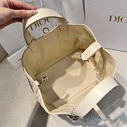 Medium Dior Toujours Bag Powder Beige Macrocannage Calfskin - 28.5x21.5x17cm - 5