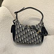 Meidum D-Dream Bag Blue Dior Oblique Jacquard and Smooth Calfskin - 28x26x10cm  - 6