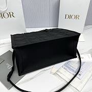 Medium Dior Book Tote Black Ultramatte Cannage Calfskin - 36.5x28x16.5cm - 6