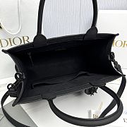 Medium Dior Book Tote Black Ultramatte Cannage Calfskin - 36.5x28x16.5cm - 5