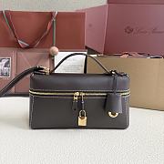 Loro Piana Extra Bag L23 Smooth Calfskin Brown - 23cmx12cmx7cm - 1