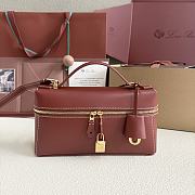 Loro Piana Extra Bag L23 Smooth Calfskin Red - 23cmx12cmx7cm - 1