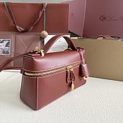 Loro Piana Extra Bag L23 Smooth Calfskin Red - 23cmx12cmx7cm - 2