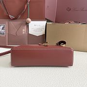 Loro Piana Extra Bag L23 Smooth Calfskin Red - 23cmx12cmx7cm - 6