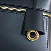 Loro Piana Extra Bag L23 Smooth Calfskin Black - 23cmx12cmx7cm - 3