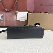 Loro Piana Extra Bag L23 Smooth Calfskin Black - 23cmx12cmx7cm - 5